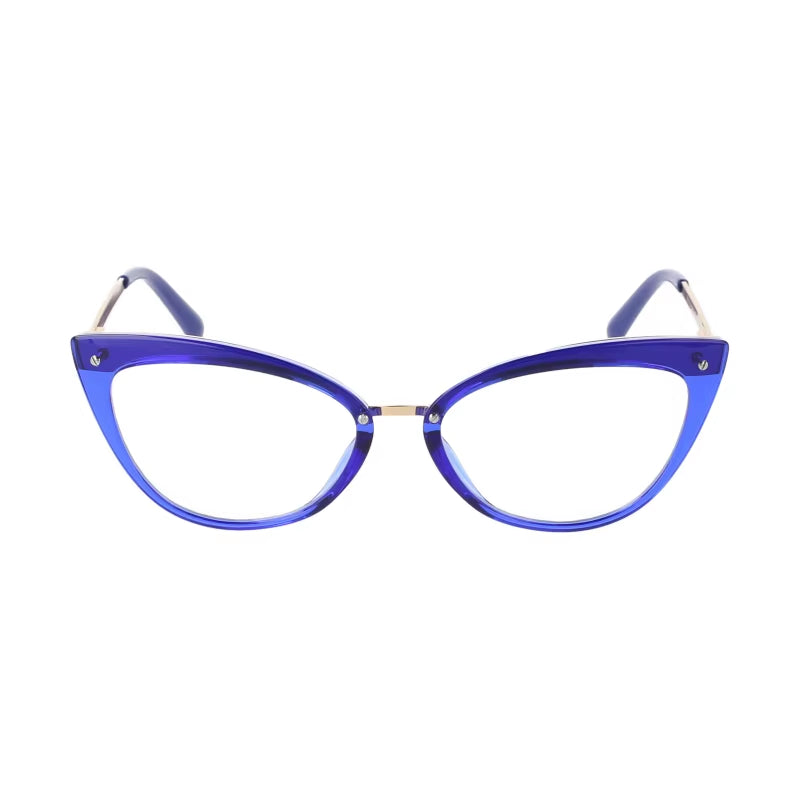 51102 Fashion Women Cat Eye anti Blue Light Optical Glasses Frames Brand Designer Transparent Computer Eyeglasses