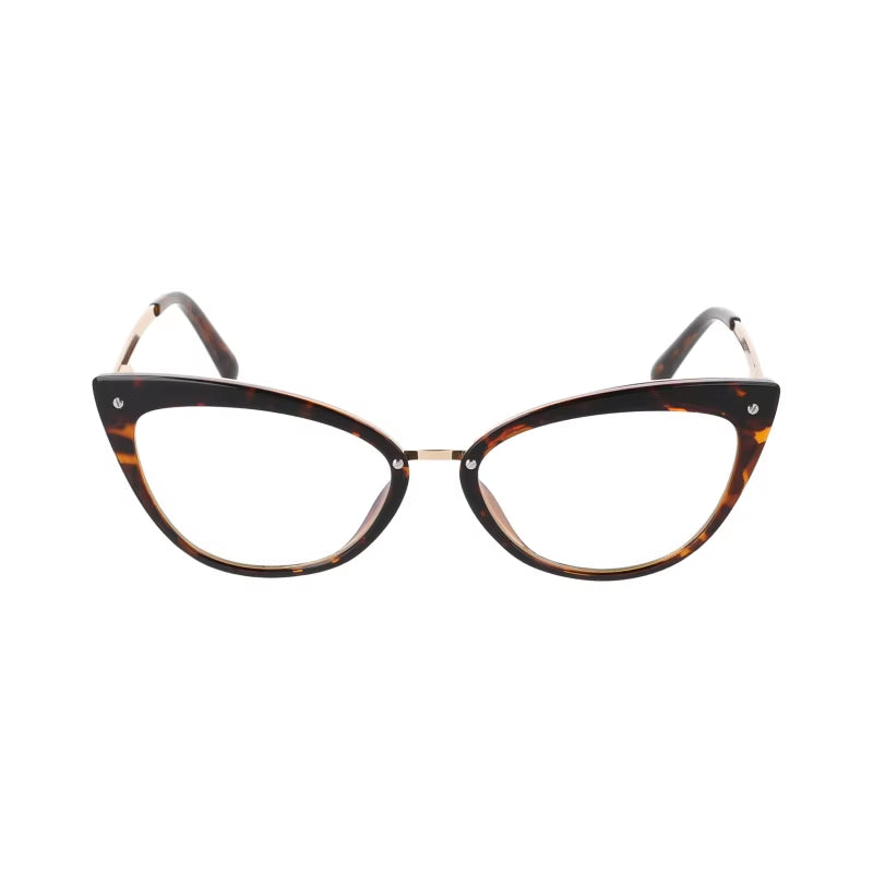 51102 Fashion Women Cat Eye anti Blue Light Optical Glasses Frames Brand Designer Transparent Computer Eyeglasses