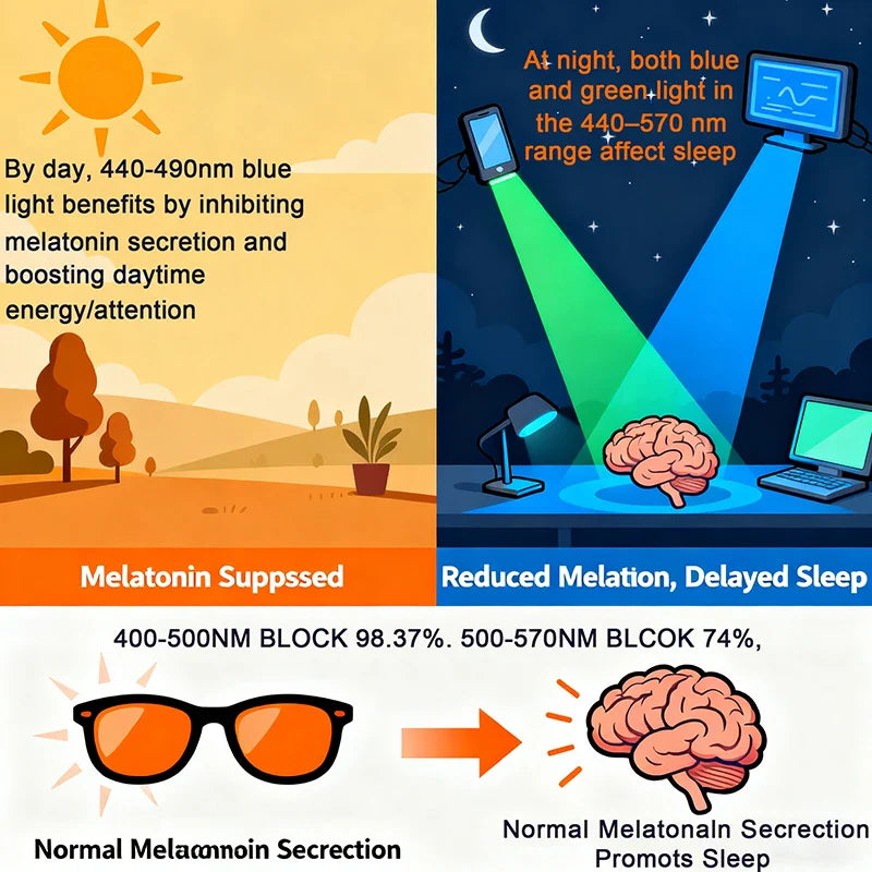Red Glasses for Better Sleep Blue Light Blocking Glasses Orange Lenses Improve Insomnia Square Tr90 Glasses Women Big Size 140Mm