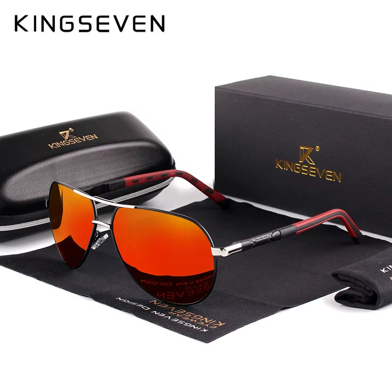 Men Vintage Aluminum Polarized Sunglasses Classic Brand Sun Glasses Coating Lens Driving Eyewear for Men/Women