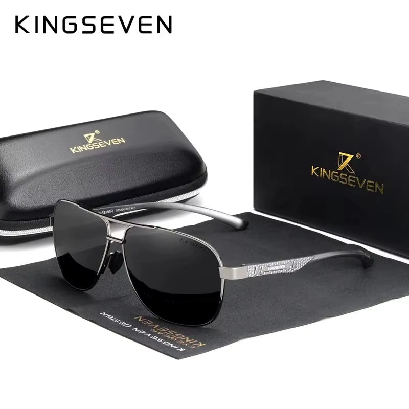 Polarized Aluminum Sunglasses Men UV400 HD Lens Pilot Eye Protection Photochromic Glasses Women Night Vision Eyewear