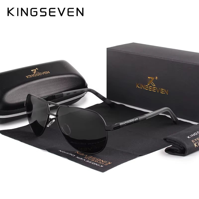 Men Vintage Aluminum Polarized Sunglasses Classic Brand Sun Glasses Coating Lens Driving Eyewear for Men/Women