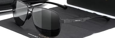 Polarized Aluminum Sunglasses Men UV400 HD Lens Pilot Eye Protection Photochromic Glasses Women Night Vision Eyewear