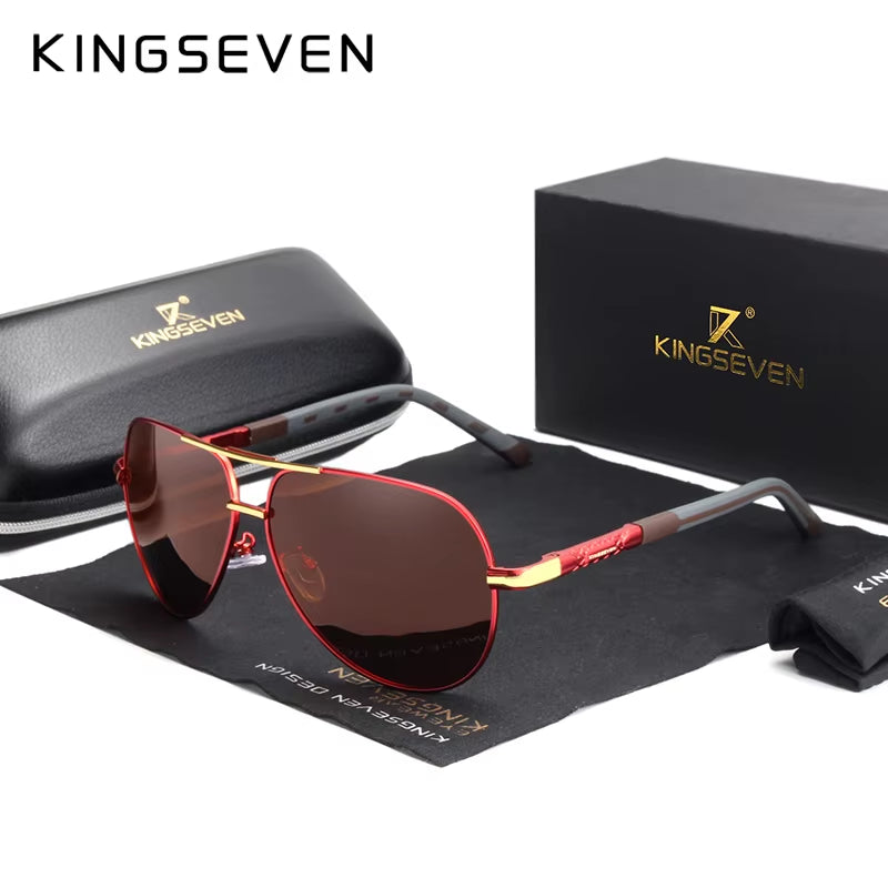 Men Vintage Aluminum Polarized Sunglasses Classic Brand Sun Glasses Coating Lens Driving Eyewear for Men/Women