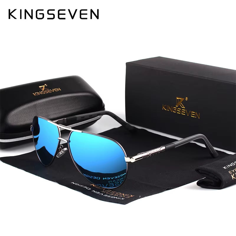 Men Vintage Aluminum Polarized Sunglasses Classic Brand Sun Glasses Coating Lens Driving Eyewear for Men/Women