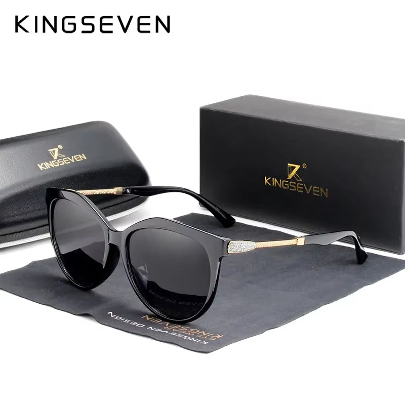 KINGSEVEN 2023 Polarized Women'S Sunglasses Gradient Lens Luxury Sun Glasses Brand Lentes Eye Protection Eyewear De Sol Mujer
